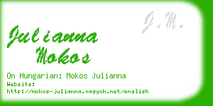 julianna mokos business card